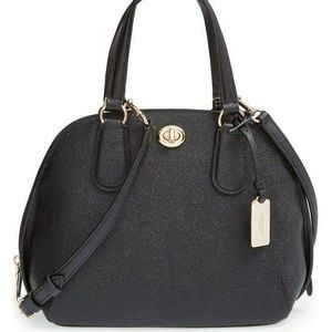 Coach 34939 Prince Street Black Leather Satchel